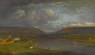 On the Delaware River by George Inness